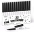 Shuttle Art Ultra Fine Dry Erase Markers, 15 Pack Black Markers for Writing on Whiteboards, Dry-Erase Boards, Mirrors