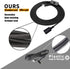 2 Pack 16.4Ft E26/E27 HESSION Plug-in Pendant Light, Vintage Industrial Edison Light Socket Silica Gel Base, Black