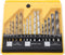 Titanium and Nickel Plated Twist Drill Bit Set, Fast Cutting, Versatile,Durable, for