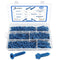 360 PCS Concrete Screws Assortment Kit, 1/4 3/16 Flat & Hex Head Masonry Screws and Anchors, Length 1-1/4" to 2-1/4"