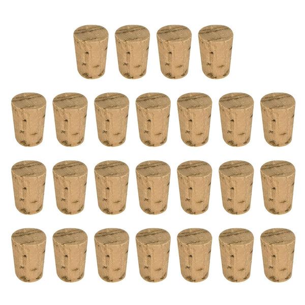 MECCANIXITY Tapered Cork, 12.7x9.5x17.5mm Natural Wooden Leakproof Cork Stoppers, Pack of 36