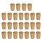MECCANIXITY Tapered Cork, 12.7x9.5x17.5mm Natural Wooden Leakproof Cork Stoppers, Pack of 36