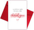 Bewoow Simple Thank You Card for Him Her, Thank You Gifts Card for