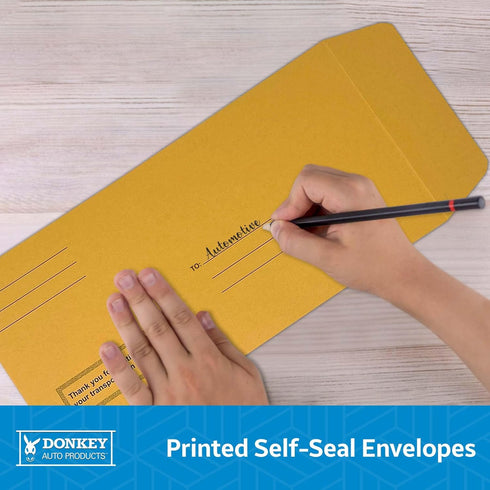 Pre-Printed License Plate Envelopes - Self Seal, 100 per Box