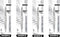 Zebra 29411 F-701 Ballpoint Stainless Steel Retractable Pen, Fine Point, Black Ink, 4 Pack