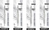 Zebra 29411 F-701 Ballpoint Stainless Steel Retractable Pen, Fine Point, Black Ink, 4 Pack