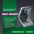 DBC-H38-10 3/8 250 lbs; 10 Pack Highcraft Heavy Duty Shelf Brackets; L Corner Brace for in. Diameter Bolt or Threaded