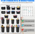 64 Pieces Pegboard Bins with Hooks and Loops - Organizer Accessory for Tools Storage Office Workshop Garage
