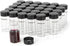 30pcs Clear Small Glass Vials 20ml with Screw Caps