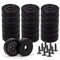 Black Industrial Neodymium Magnets, Heavy Duty Cup Magnets with Holes, Material Handling Rare Earth, 20 Pack