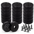 Black Industrial Neodymium Magnets, Heavy Duty Cup Magnets with Holes, Material Handling Rare Earth, 20 Pack