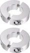 HARFINGTON 2pcs Double Split Shaft Collar for 22mm Shaft, Set Screw Clamp-On Collars, 45mm OD, 12mm Width