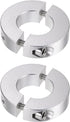 HARFINGTON 2pcs Double Split Shaft Collar for 22mm Shaft, Set Screw Clamp-On Collars, 45mm OD, 12mm Width