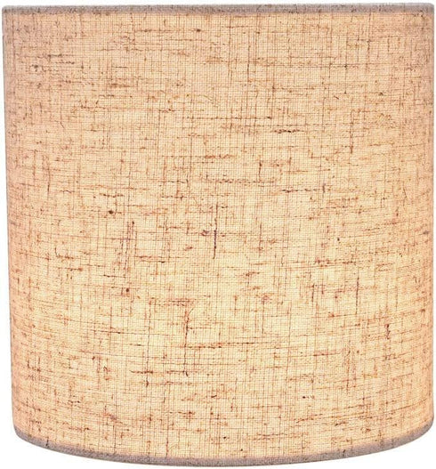 Aspen Creative 31196B 5" 5" 5" Small Clip-On Drum Lamp Shade in Flaxen, Top x Bottom x Slant Height, for Chandeliers