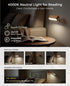 360 Wood LED Wall Sconce, Magnetic Rotatable Wall Mounted Night Light & Reading Light, Small Rechargeable Battery