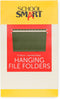 School Smart Hanging File Folders, Legal Size, 1/3 Cut Tabs, Pack of 25, Green
