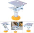 3in Capability100kg/220.46lb(X-75-32-3) Trolley Brake Floor Lock Iron Galvanized Trolley Cart Lock with TPU Pad