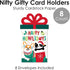 Set 8 Big Dot of Happiness Christmas Pets - Cats and Dogs Holiday Party Money and Gift Card Sleeves - Nifty Gifty Card
