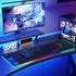 GIM RGB Gaming Mouse Pad with 15W Wireless Charging, Extra Large 800x300x4MM LED Mouse Pad, Non-Slip Rubber Base (Black)