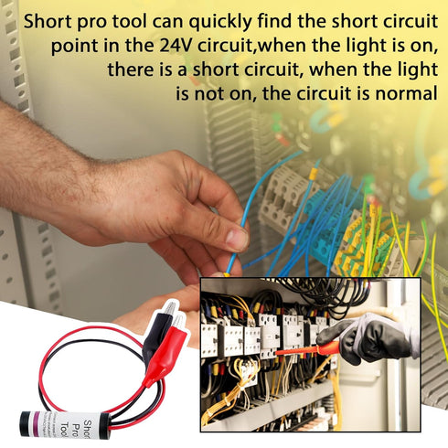 RJIALIQF 24 Resettable Reset Short Pro Tool - VAC Circuit Short Finder Quickly Locate Shorts in HVAC Fuse Saver