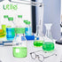 Utile Media Bottle, 3.3 Borosilicate Glass Storage Bottles with GL45 Screw Caps, 4pcs of 250ml Lab Bottles