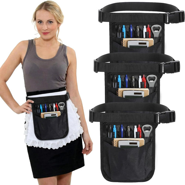 Shinylin Server Apron Waist Pouch with Pocket Restaurant Waitress Accessories Bag Utility Waist