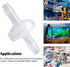 5 Pcs Check Valve Non Return Ozone Resistance PVDF, 1/4 Inch One-Way Check Valve for Fuel Gas