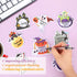 Halloween Sticky Notes 8 Pieces, Self-Adhesive Funny Notepads with Pumpkin Cat Design, Cute Memo Pads for School, Office