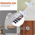 240Pcs Cabinet Glass Retainer Clips Kit, 4 Colors 4mm Plastic Mirror Clips with Screws for Fixing Doors