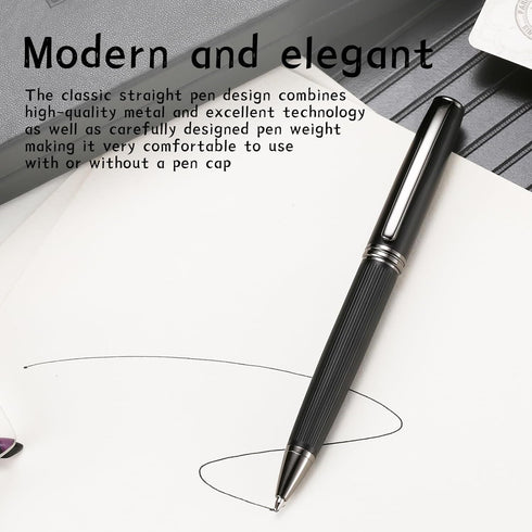 Ballpoint Pen, Essential Business Nice Pens, Metal Smooth Writing Stylish Design, Luxury Gift Case for Men