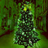 Taoushuleng 40ft 100 8 Solar String Lights Outdoor, Blackish Green Wire, LED with Lighting Modes