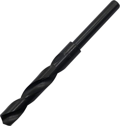 14mm(9/16-Inch) Reduced Shank Drill Bit, 1/2” Shank High Speed Steel Twist Bit HSS-9341 for Aluminum Copper Wood
