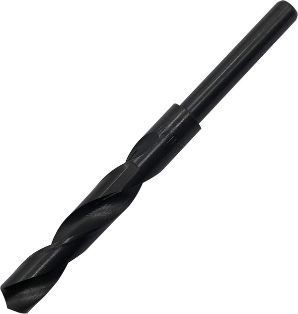 14mm(9/16-Inch) Reduced Shank Drill Bit, 1/2” Shank High Speed Steel Twist Bit HSS-9341 for Aluminum Copper Wood