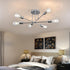 6 (8028-6C) Modern Ceiling Light Fixture, Sputnik Chandelier Lights, Mid Century Vintage Industrial Pendant Lighting