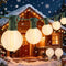 Abeja 25Ft Frosted White String Lights, G40 Globe Patio String Lights with