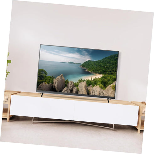 HEALEEP 32-55 Inch Tv Mount Stand for Screens Universal Tabletop Tv Holder with Screws Non-Slip Base Stable Plastic