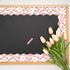 Whaline 131.2ft Retro Groovy Bulletin Board Borders, Green Blue Pink Purple Checkered Flower Trim for School Decor