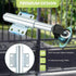 2" Spring Loaded Gate Caster, 2 PCS Heavy Duty Farm Gate Wheels with 4 Holes Mounting Plate, 110 Lbs Capacity
