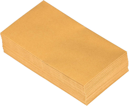 JAM PAPER #5.5 Coin Business Envelopes, Peel and Seal Closure, 50/Pack, Brown Kraft Manila, 3 1/8 x 5 1/2
