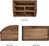 Wooden Desk Organizer - Solid Wood Pen Holder for Desktop, No Assembly Needed, Home Office Supplies Storage