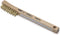Lincoln Electric K3183-1 Brass Wire Brush, 8.75" Length, 2 x 9 Bristle Rows, Curved Handle