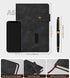 Black A5 Lined Leather Journal Notebook,Personalized Hardcover Journal Set with Pen & Gift Box,100Pages 100gsm Thick Ruled Paper Daily Diary for Men Women School,Travel,Business,Work,Home Writing by vfaejll
