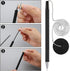 Security Pen Set with Bead Chain and Holder, Desktop Pens with Chains, Blank Ink Refills for Office Supplies