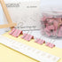 Binder Clip Paper Clamps, 100 Pcs Assorted Sizes for Office School Supplies (Pink)