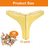 Lemecima 12 4 Inch) Pieces Metal Furniture Legs Modern Style Triangle Dresser Legs Sofa Feet DIY Replacement Legs