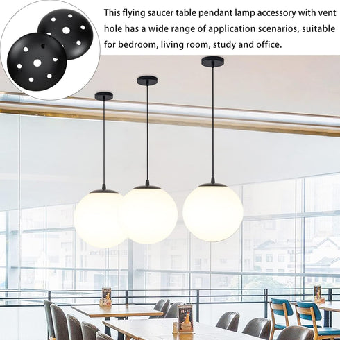 4pcs Cabilock Ceiling Light Cover Plates Chandelier Plates Desktop Lamp Bases Pendant Lamp Chassis Easy Install