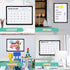 Small Monthly Calendar Dry Erase Whiteboard for Wall, 16in x 12in Magnetic Board, Portable for Kitchen, Planning