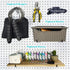 8PACK Pegboard Shelf Hooks, 6" Metal Utility Hook Set, 1/4 inch Organizer Accessories for Garage, Art Craft Room