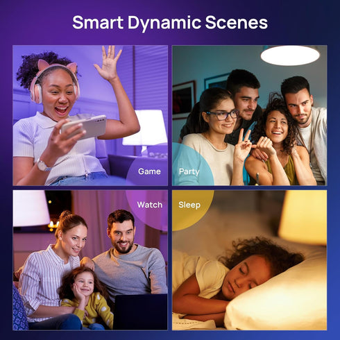 Consciot Smart Light Bulbs, WiFi LED A19 E26, Works with Alexa & Google Home, Color Changing, 60 Watt Equivalent, 800lm