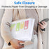Sooez 10 Pack Plastic Envelopes - Reinforced Clear Folder Document Organizer, A4 Letter Size with Safe Closure